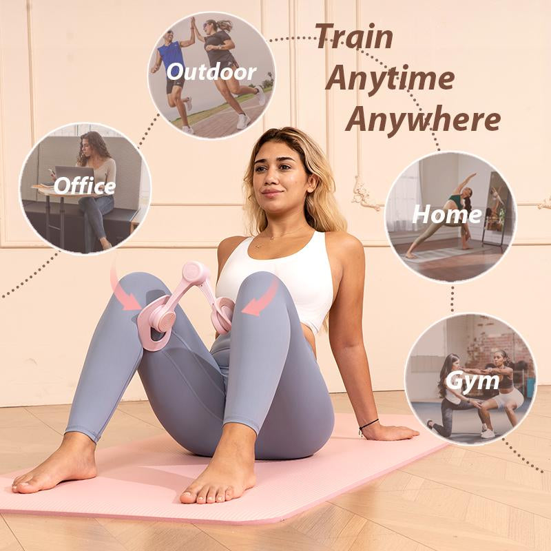 Nexpowx Kegel Exerciser and Thigh Trainer for Women Portable Pelvic Floor Trainer Home Workout Gear to Strengthen Inner Thighs Legs and Arms Fitness Equipment Hip Abductions Maquina De Ejercicio Healthcare Tool Stretch Gym Muscle Posture Aid Daily Care