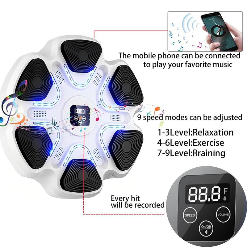 Music Boxing Machine, Boxing Machine Wall Mounted Music Smart Boxing Equipment , Boxing Music Workout Machine ,9 Modes Speeds