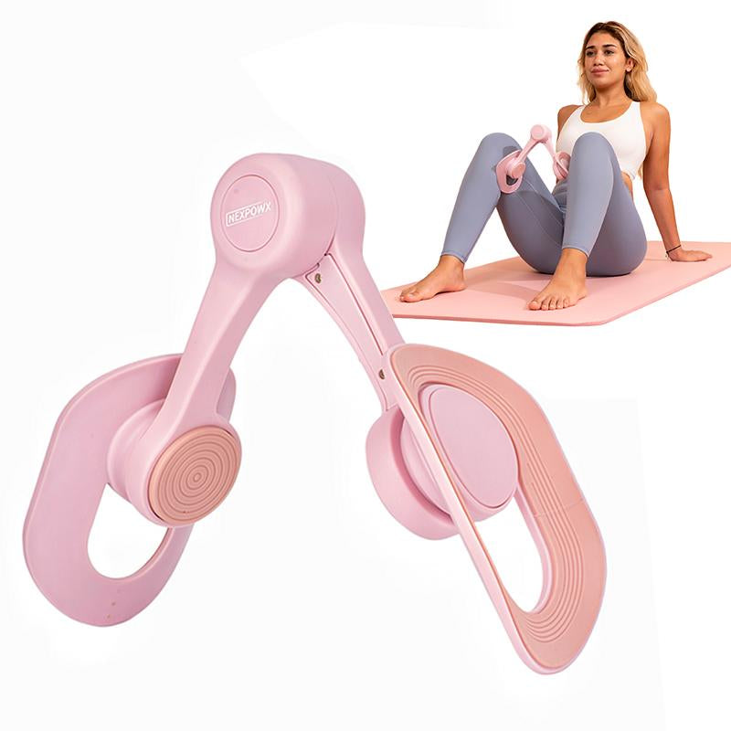 Nexpowx Kegel Exerciser and Thigh Trainer for Women Portable Pelvic Floor Trainer Home Workout Gear to Strengthen Inner Thighs Legs and Arms Fitness Equipment Hip Abductions Maquina De Ejercicio Healthcare Tool Stretch Gym Muscle Posture Aid Daily Care