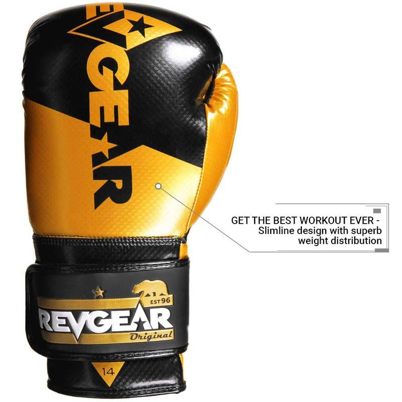 Revgear Pinnacle P4 Boxing Gloves - Comfortable Design for Effective Boxing - Ideal for Practicing and Competing